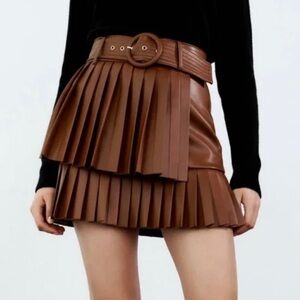 Zara leather skirt